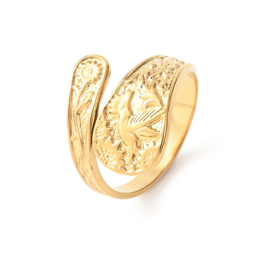 Ring stainless steel ☀ bird
