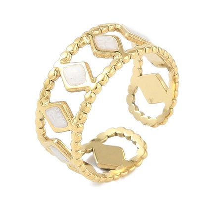 Ring stainless steel ☀ little triangles