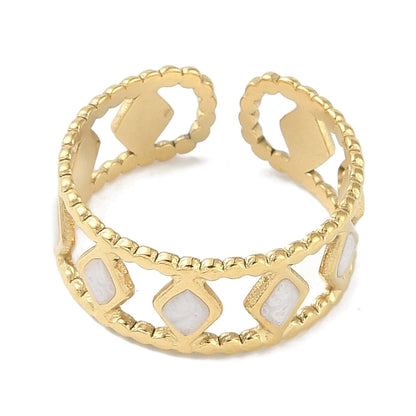 Ring stainless steel ☀ little triangles