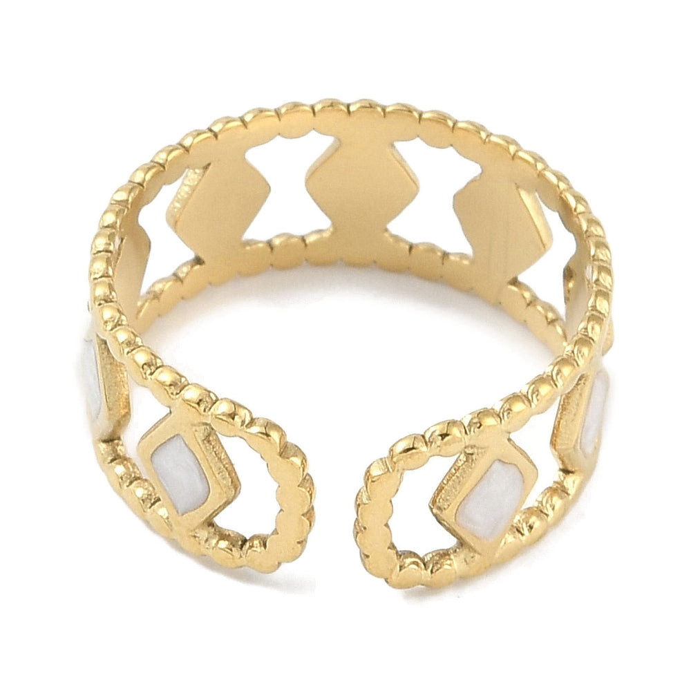 Ring stainless steel ☀ little triangles