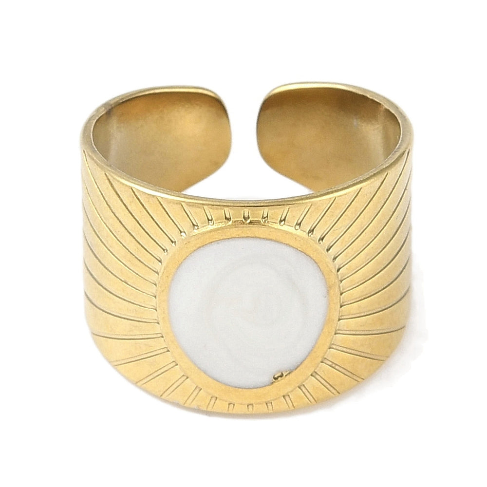 Ring stainless steel ☀ oval