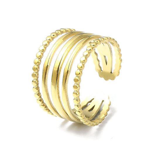 Ring stainless steel ☀ boho ring stack