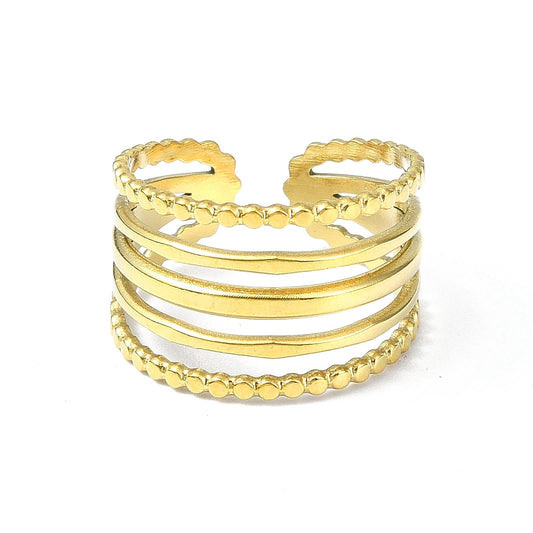 Ring stainless steel ☀ boho ring stack