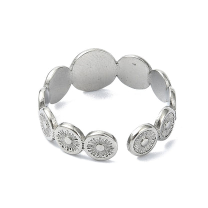 Ring stainless steel ☀ boho rounds