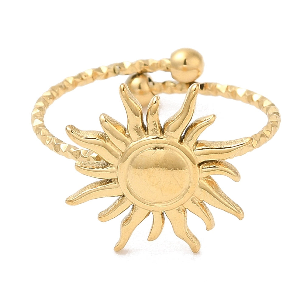Ring stainless steel ☀ sun