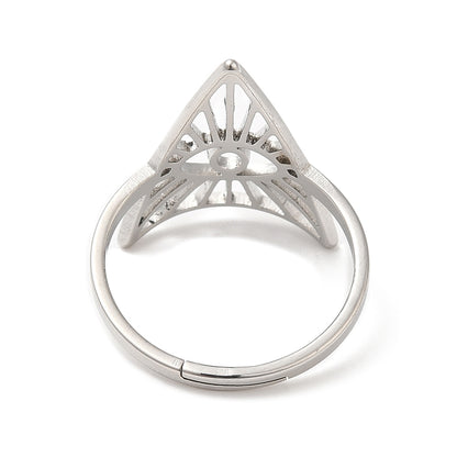 Ring stainless steel ☀ eye triangle