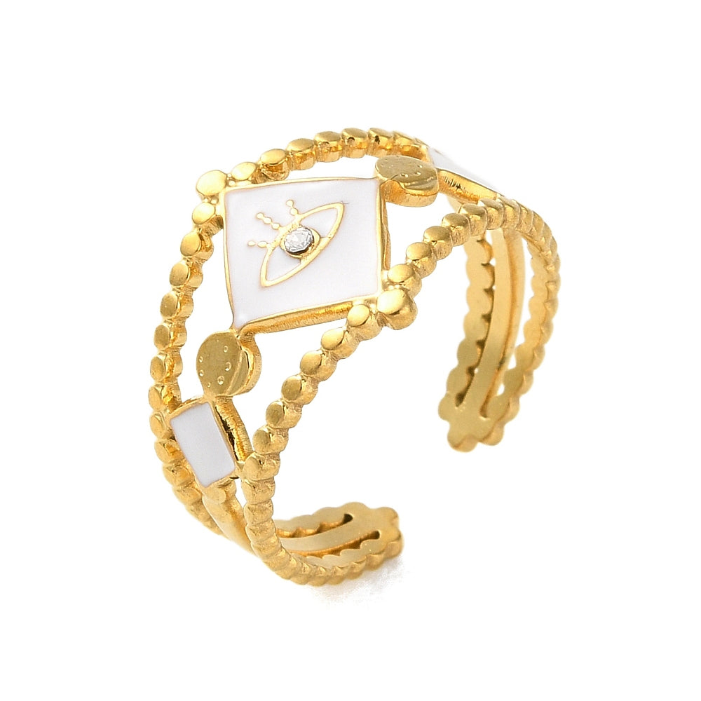 Ring stainless steel ☀ evil eye