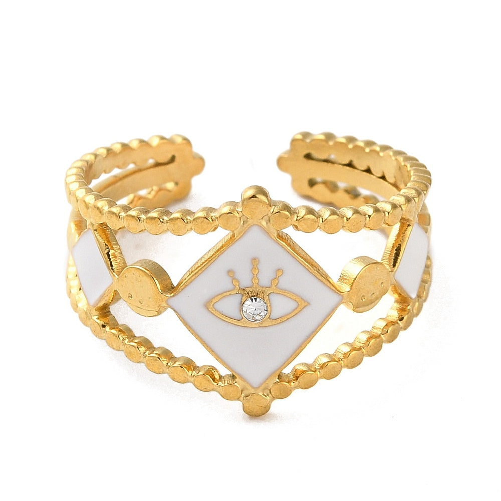 Ring stainless steel ☀ evil eye