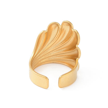 Ring stainless steel ☀ chuncky wave