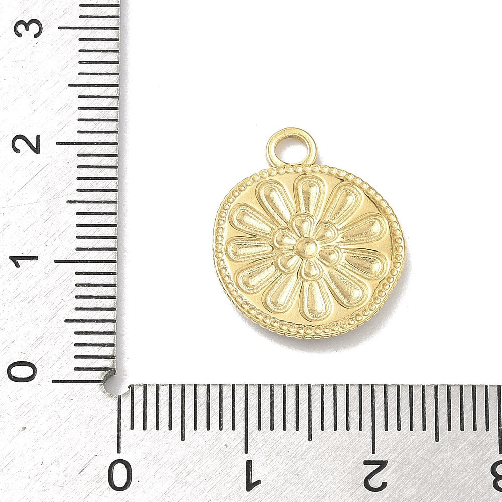 Bedel + ketting ☀ orange flower mandala