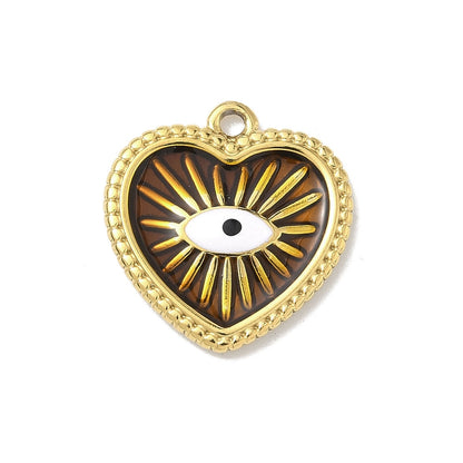 Bedel + ketting ☀ brown evil eye