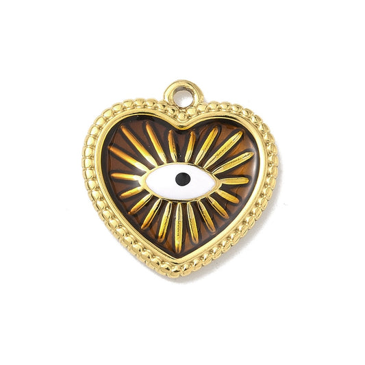Bedel + ketting ☀ brown evil eye