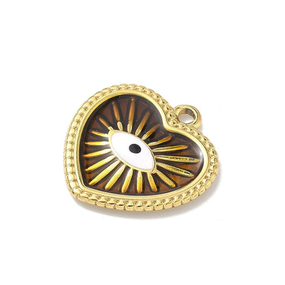 Bedel + ketting ☀ brown evil eye