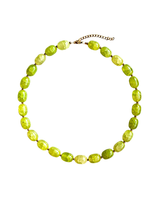 Glass bead necklace