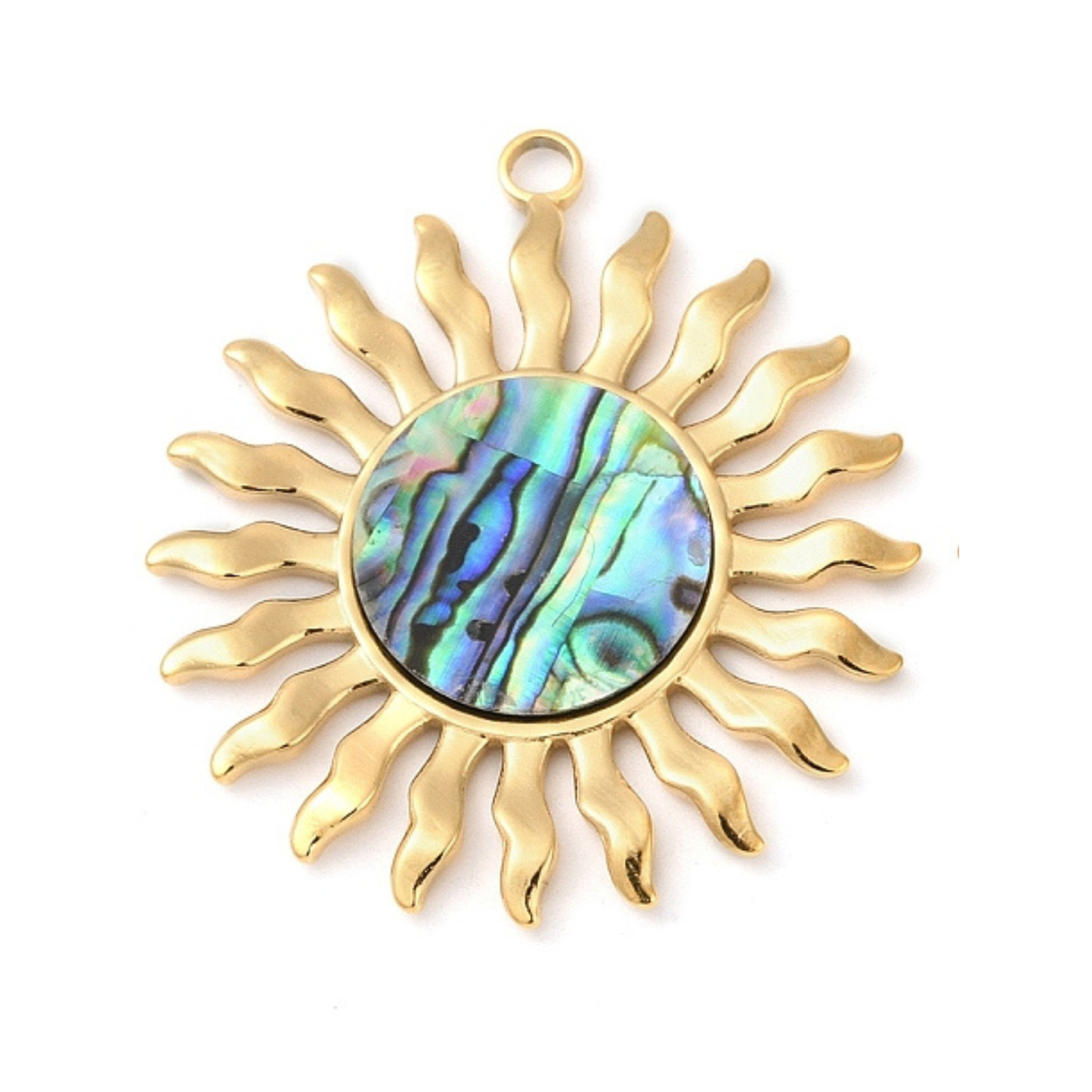 Bedel + ketting ☀ big sun abalone
