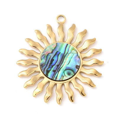 Bedel + ketting ☀ big sun abalone