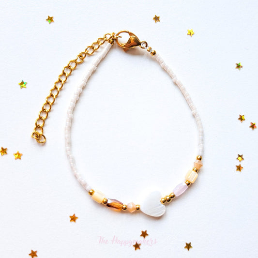 Kralen armband boho stainless steel, miyuki, handgemaakt, 100% waterproof