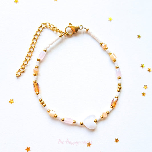 Kralen armband boho stainless steel, miyuki, handgemaakt, 100% waterproof