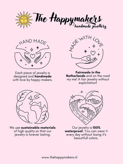 Ketting van glaskralen