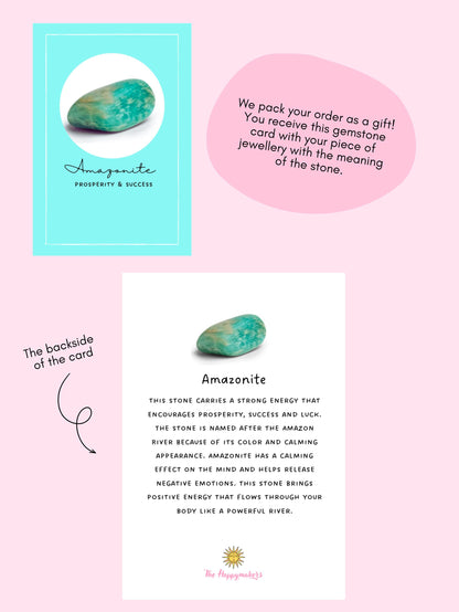 Ketting met edelsteen bedel ☀ amazoniet