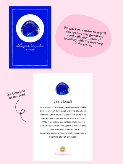 Ketting met edelsteen bedel ☀ lapis lazuli