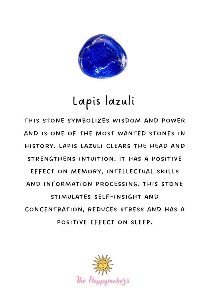 Wensarmbandje edelsteen, lapis lazuli, kraal, macramé armband, stainless steel, cadeaugeschenk, zakelijk geschenk, minimalistisch