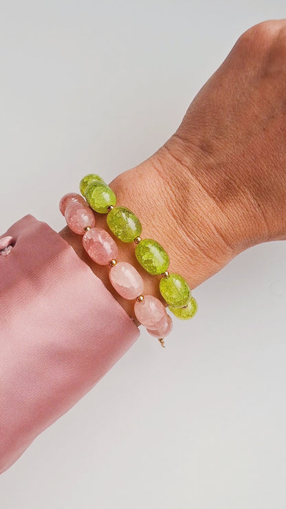 Armband van glaskralen