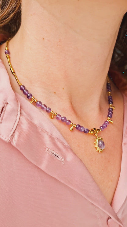 Ketting edelsteen ☀ dewy