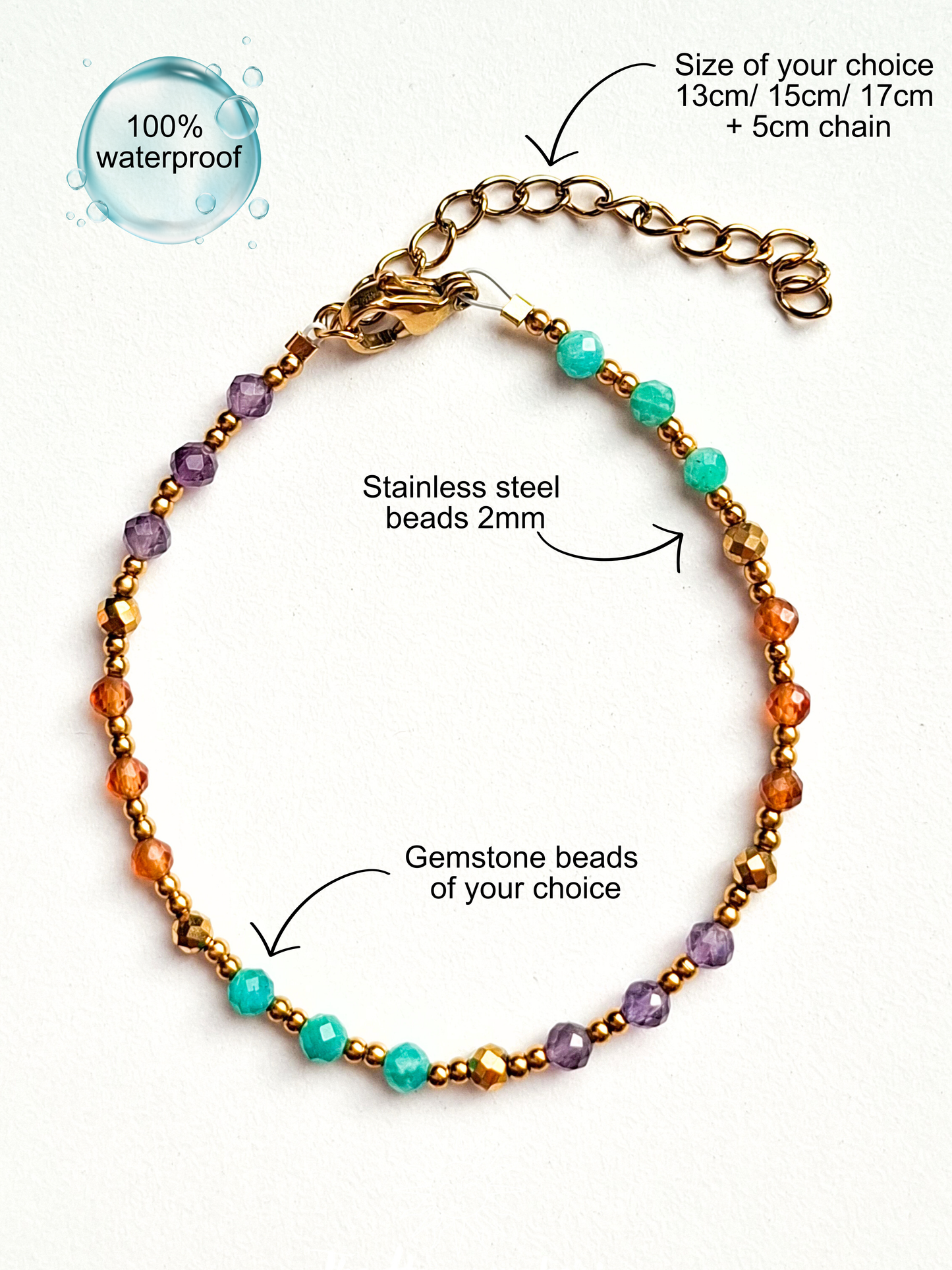 Armband edelsteen ☀ yana