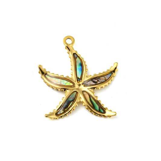 Bedel + ketting ☀ seastar abalone